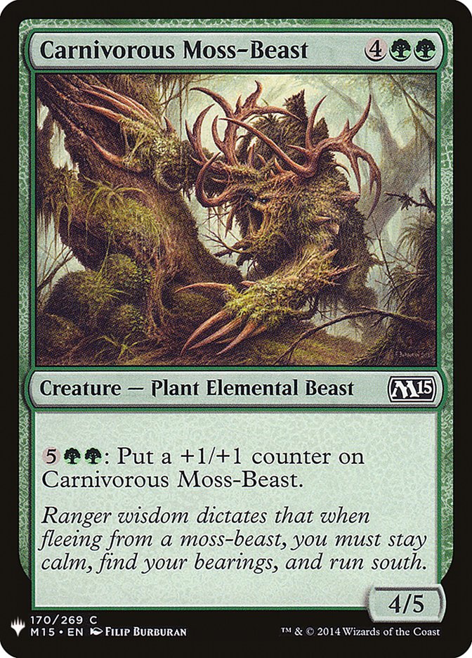Carnivorous Moss-Beast [Mystery Booster] | Lots Moore NSW