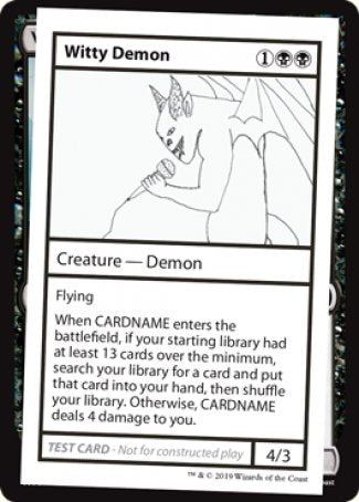 Witty Demon (2021 Edition) [Mystery Booster Playtest Cards] | Lots Moore NSW