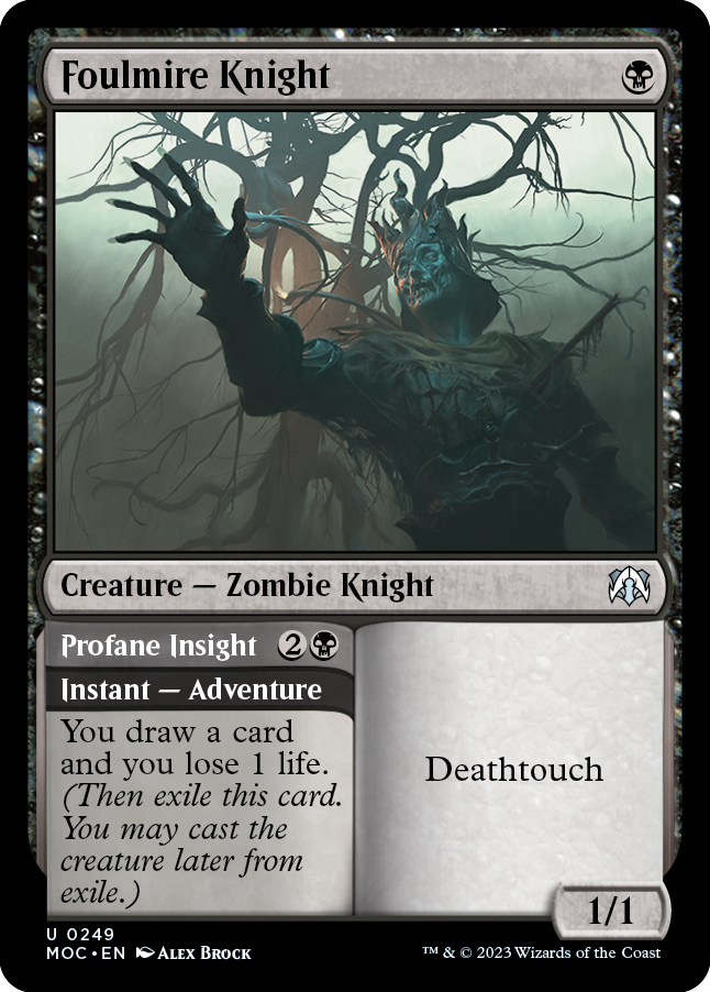Foulmire Knight // Profane Insight [March of the Machine Commander] | Lots Moore NSW