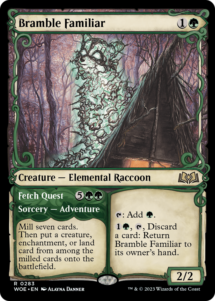 Bramble Familiar // Fetch Quest (Showcase) [Wilds of Eldraine] | Lots Moore NSW