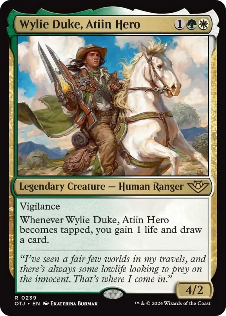 Wylie Duke, Atiin Hero [Outlaws of Thunder Junction] | Lots Moore NSW