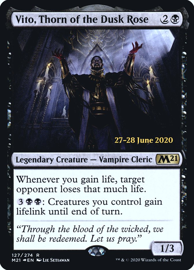 Vito, Thorn of the Dusk Rose [Core Set 2021 Prerelease Promos] | Lots Moore NSW
