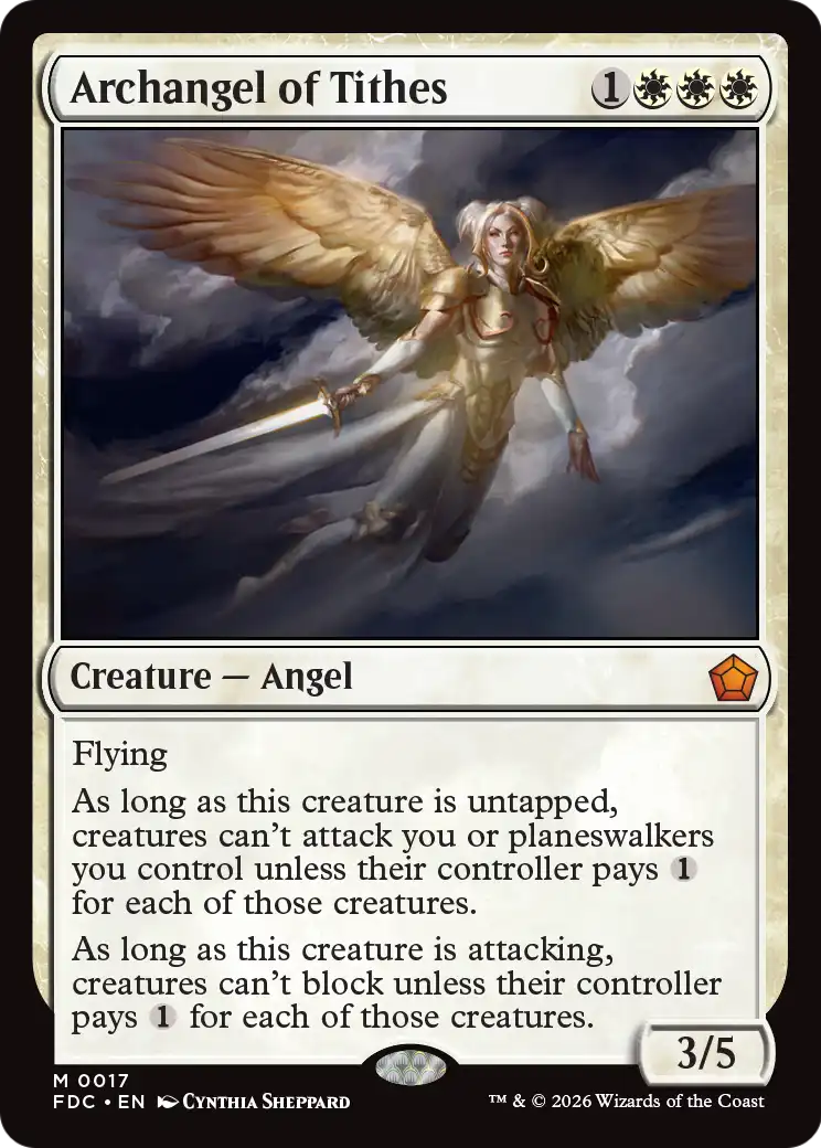 Archangel of Tithes [Foundations Commander] | Lots Moore NSW