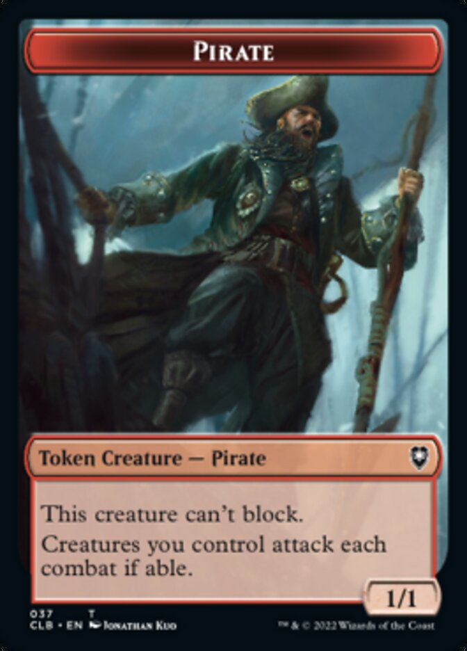 Pirate // Goblin Double-Sided Token [Commander Legends: Battle for Baldur's Gate Tokens] | Lots Moore NSW