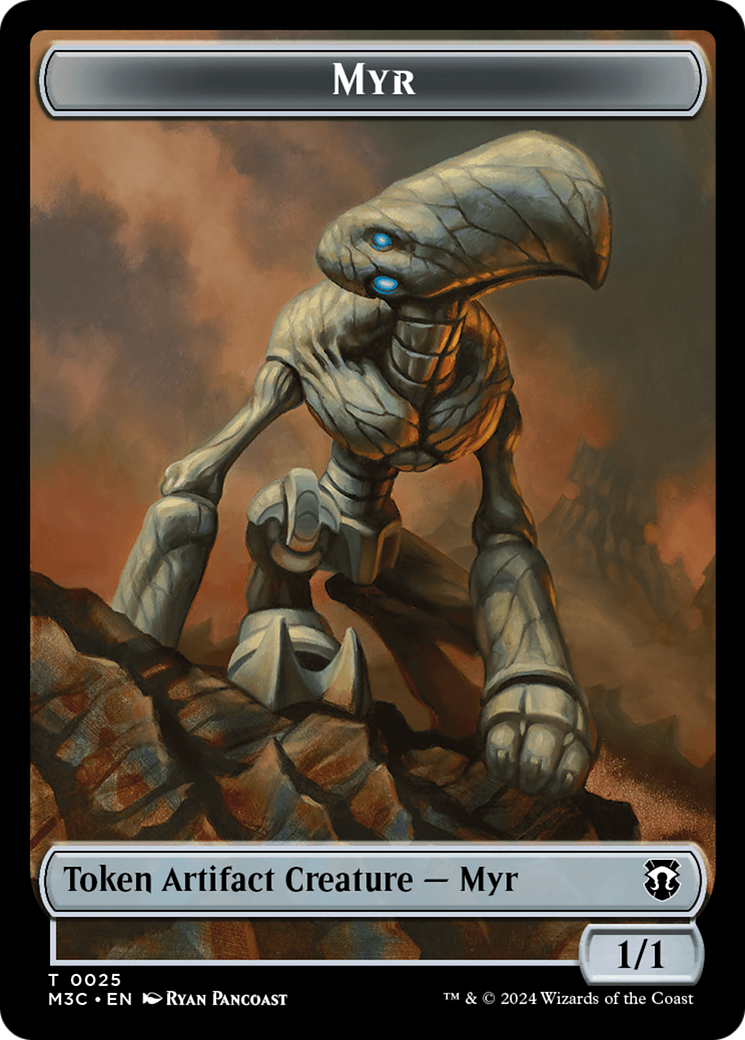 Construct // Myr Double-Sided Token [Modern Horizons 3 Commander Tokens] | Lots Moore NSW