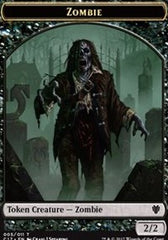 Zombie // Gold Double-Sided Token [Commander 2017 Tokens] | Lots Moore NSW