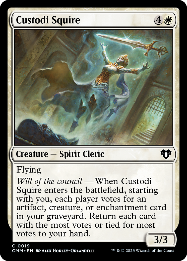 Custodi Squire [Commander Masters] | Lots Moore NSW