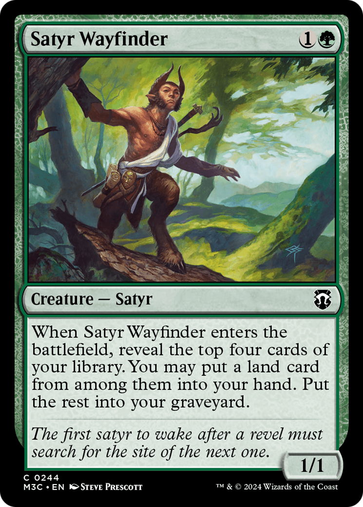 Satyr Wayfinder (Ripple Foil) [Modern Horizons 3 Commander] | Lots Moore NSW