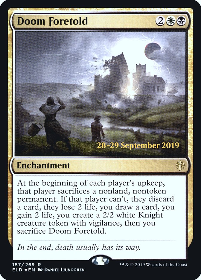 Doom Foretold [Throne of Eldraine Prerelease Promos] | Lots Moore NSW