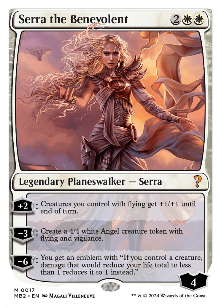 Serra the Benevolent (White Border) [Mystery Booster 2] | Lots Moore NSW