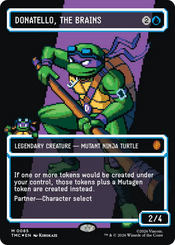 Donatello, the Brains (0085) (Borderless) (Surge Foil) [Teenage Mutant Ninja Turtles Commander] | Lots Moore NSW