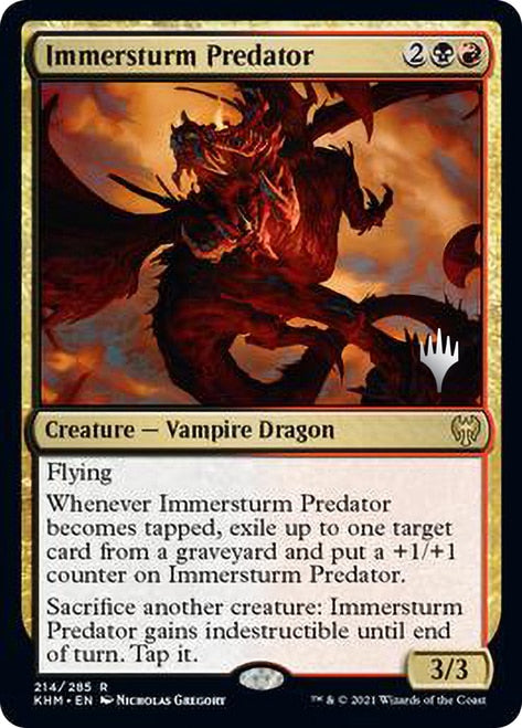 Immersturm Predator (Promo Pack) [Kaldheim Promos] | Lots Moore NSW