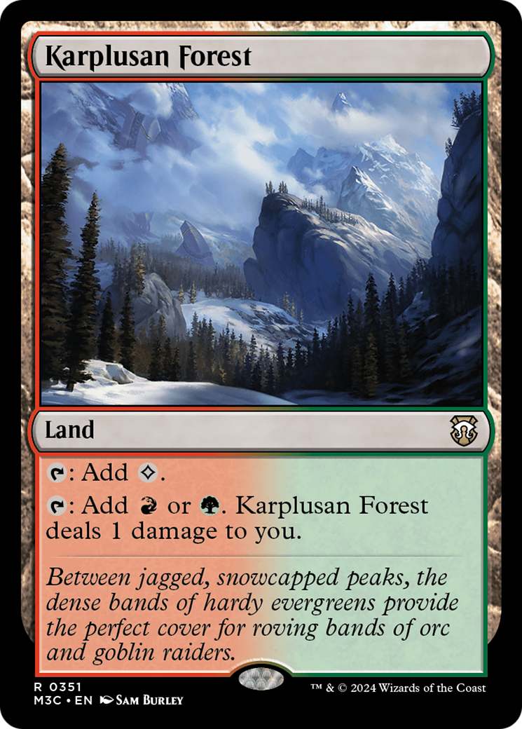 Karplusan Forest (Ripple Foil) [Modern Horizons 3 Commander] | Lots Moore NSW