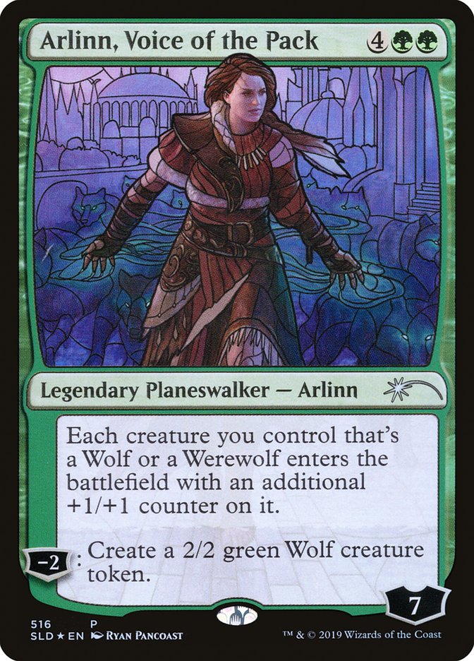 Arlinn, Voice of the Pack (Stained Glass) [Secret Lair Drop Promos] | Lots Moore NSW