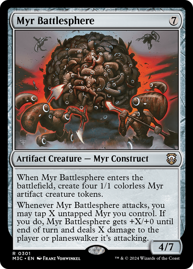 Myr Battlesphere (Ripple Foil) [Modern Horizons 3 Commander] | Lots Moore NSW