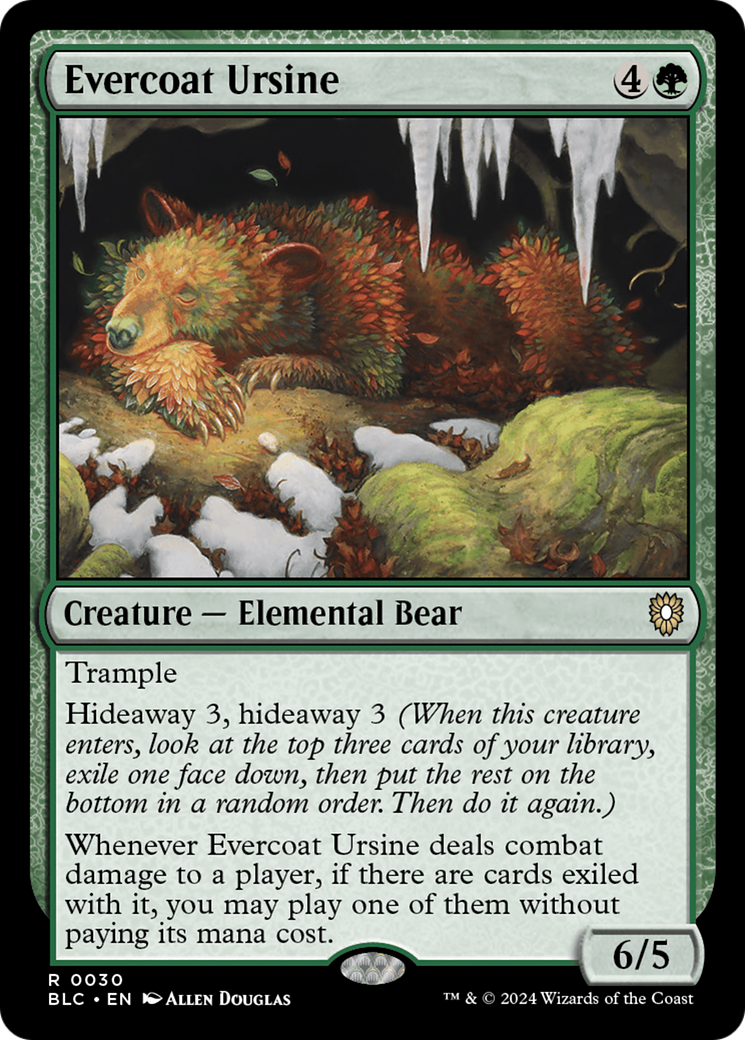 Evercoat Ursine [Bloomburrow Commander] | Lots Moore NSW