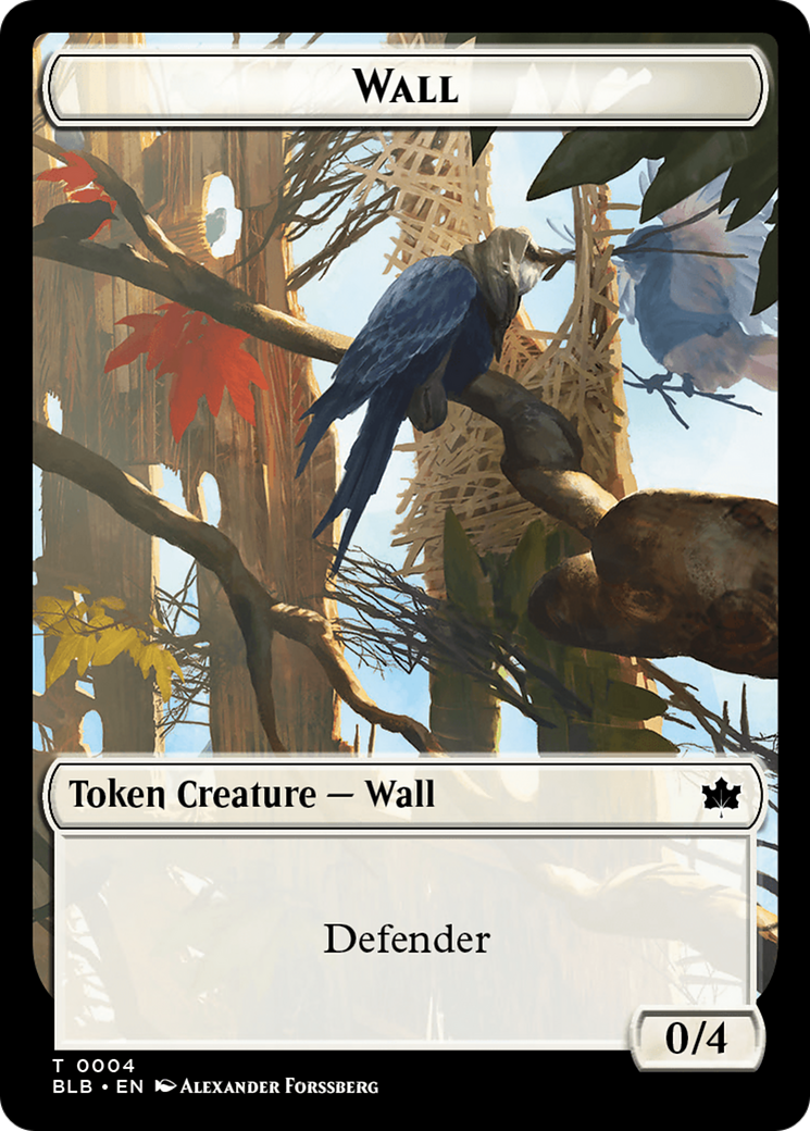 Wall Token [Bloomburrow Tokens] | Lots Moore NSW