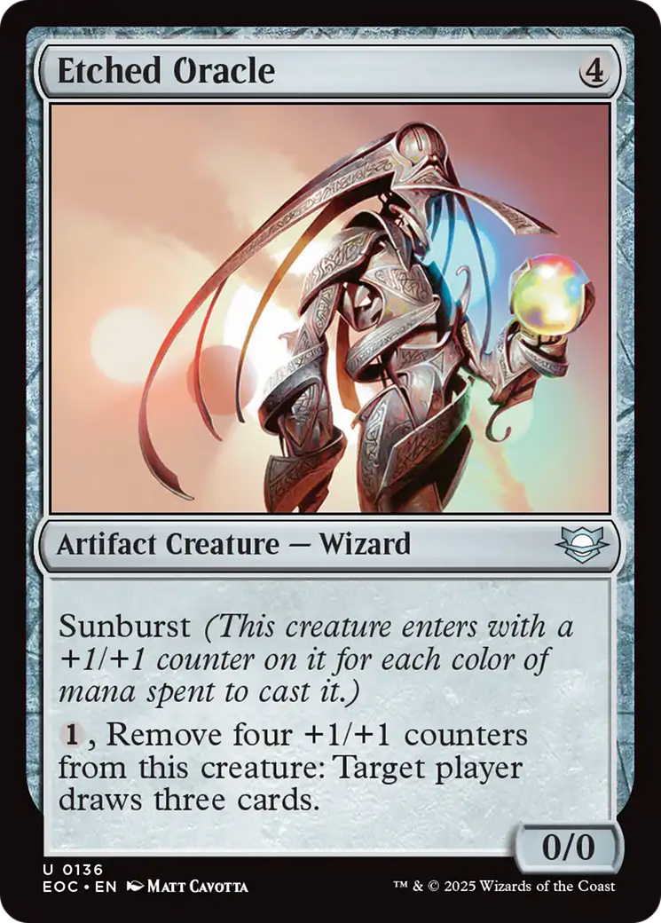 Etched Oracle [Edge of Eternities Commander] | Lots Moore NSW