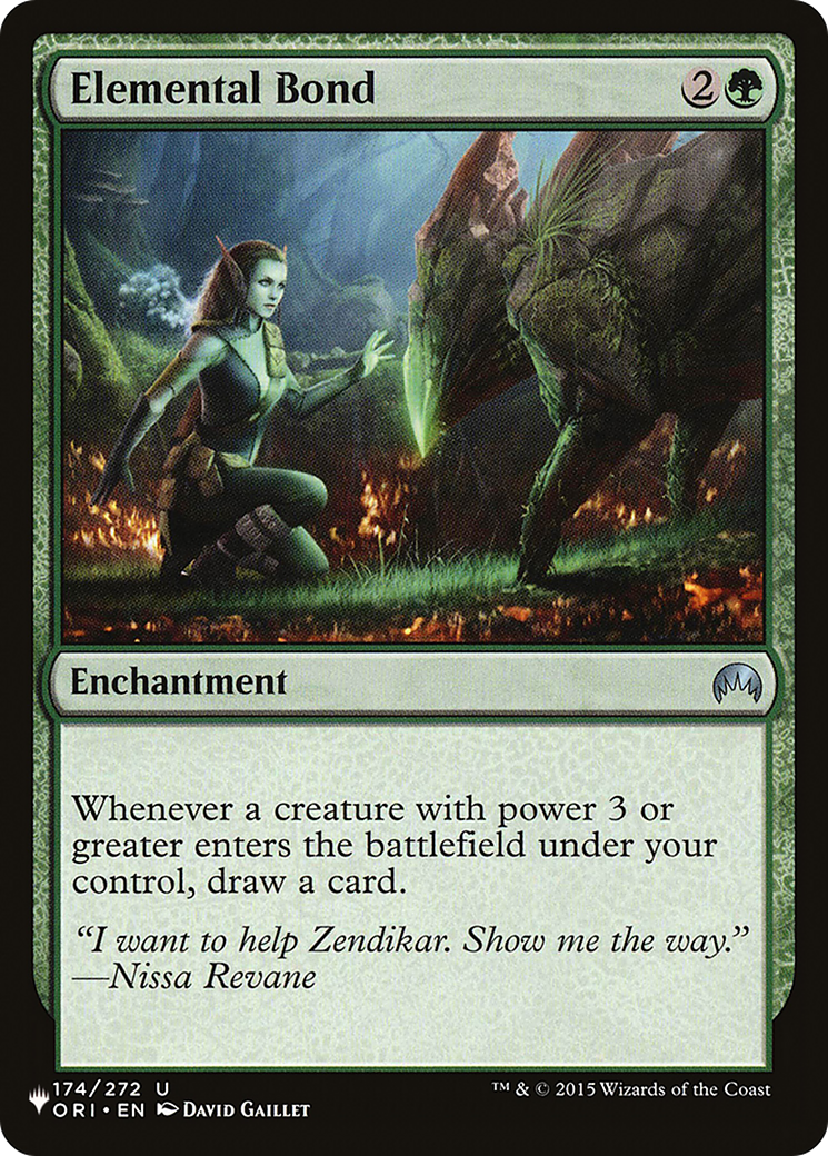 Elemental Bond [The List] | Lots Moore NSW