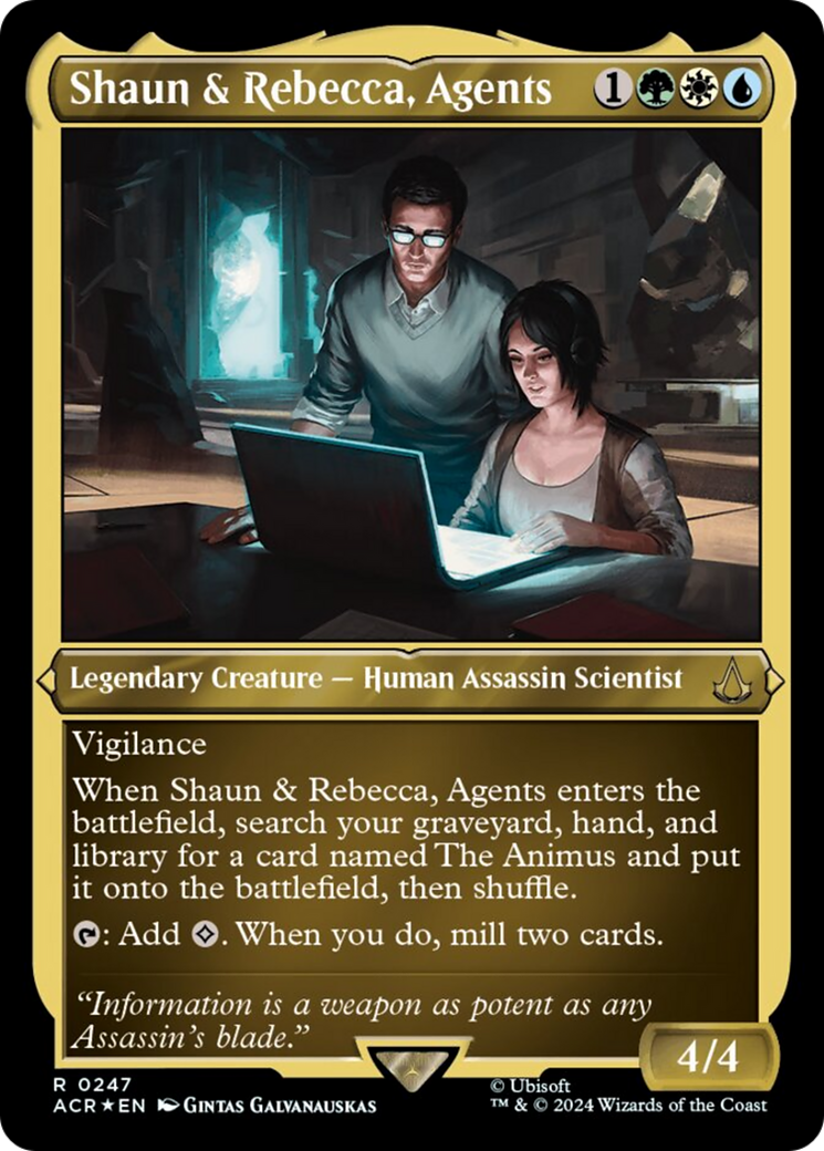 Shaun & Rebecca, Agents (Foil Etched) [Assassin's Creed] | Lots Moore NSW