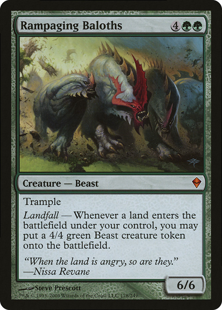 Rampaging Baloths (Zendikar) (Oversized) [Oversize Cards] | Lots Moore NSW