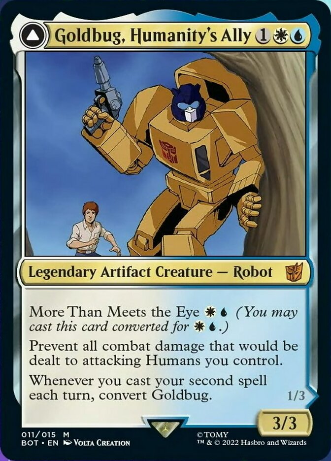 Goldbug, Humanity's Ally // Goldbug, Scrappy Scout [Transformers] | Lots Moore NSW