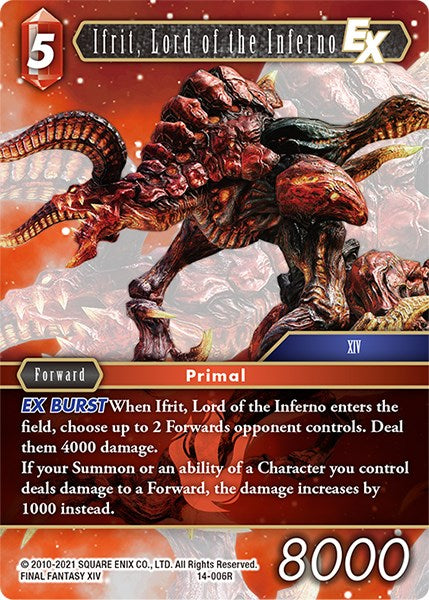 Ifrit, Lord of the Inferno EX [Opus XIV: Crystal Abyss] | Lots Moore NSW