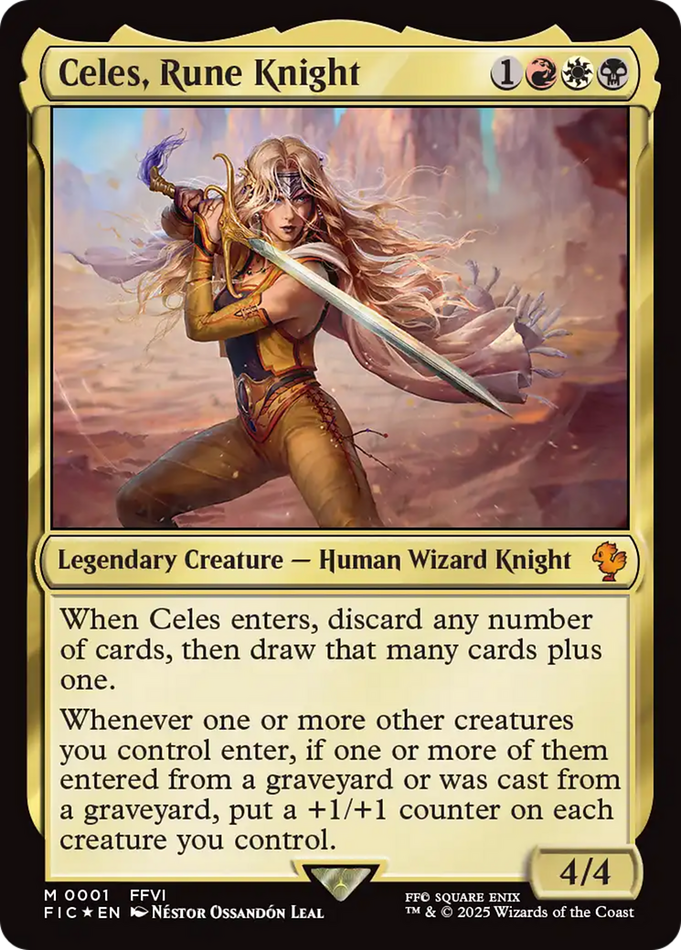 Celes, Rune Knight (0001) [FINAL FANTASY Commander] | Lots Moore NSW