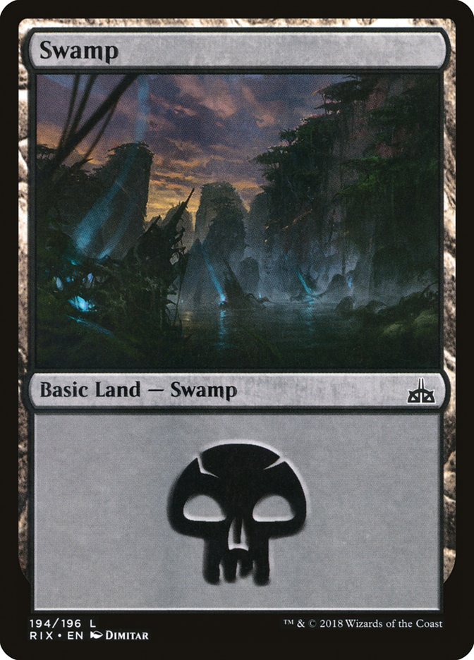 Swamp (194) [Rivals of Ixalan] | Lots Moore NSW