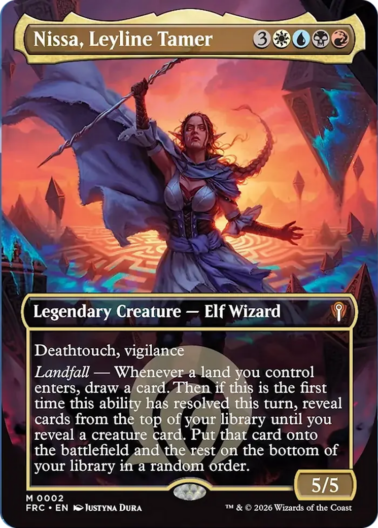 Nissa, Leyline Tamer (Borderless) [Reality Fracture Commander] | Lots Moore NSW