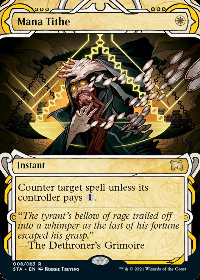 Mana Tithe (Foil Etched) [Strixhaven: School of Mages Mystical Archive] | Lots Moore NSW