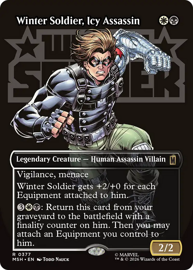 Winter Soldier, Icy Assassin (Borderless) [Marvel Super Heroes] | Lots Moore NSW