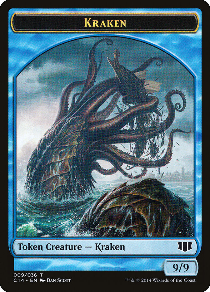 Kraken // Zombie (011/036) Double-Sided Token [Commander 2014 Tokens] | Lots Moore NSW