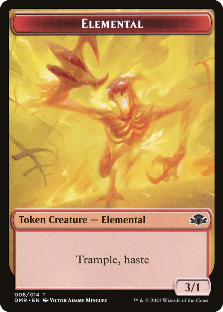 Elemental Token [Dominaria Remastered Tokens] | Lots Moore NSW