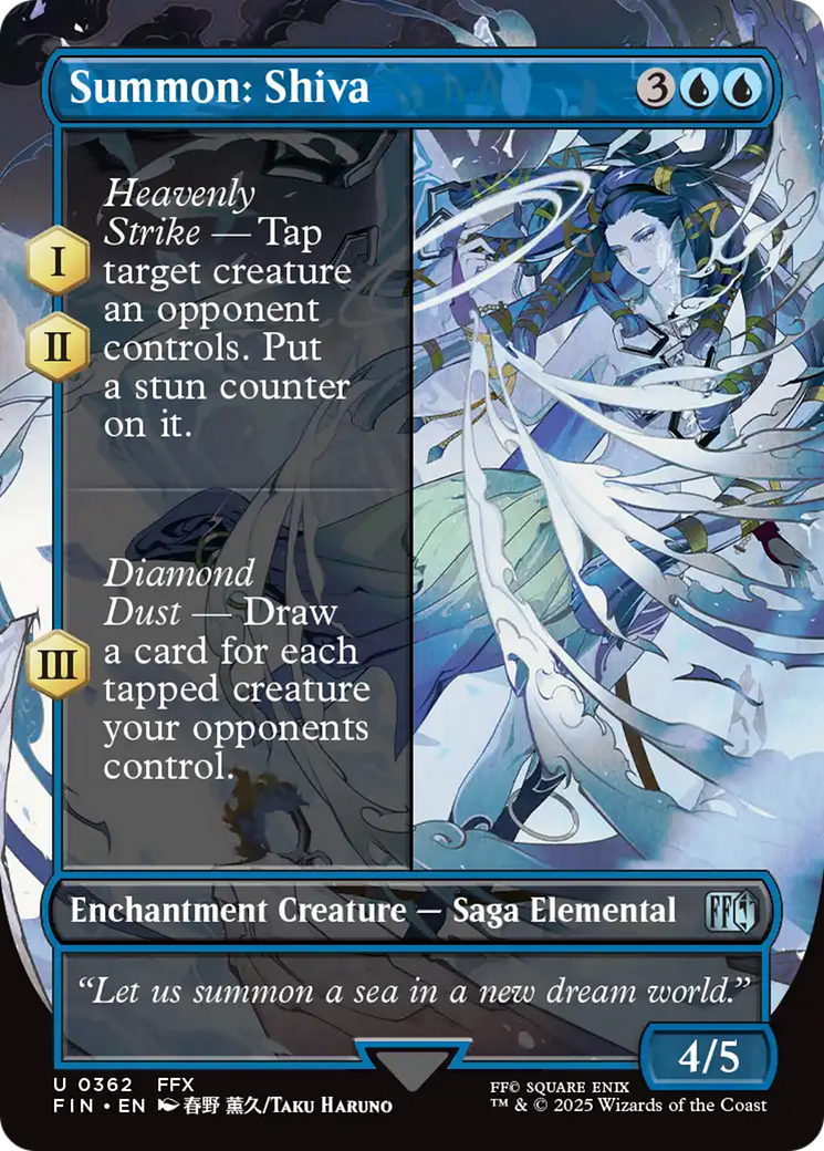 Summon: Shiva (Borderless) [FINAL FANTASY] | Lots Moore NSW