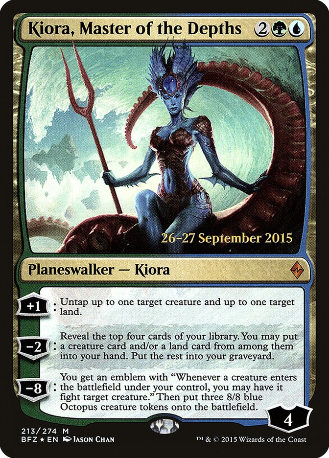 Kiora, Master of the Depths [Battle for Zendikar Prerelease Promos] | Lots Moore NSW