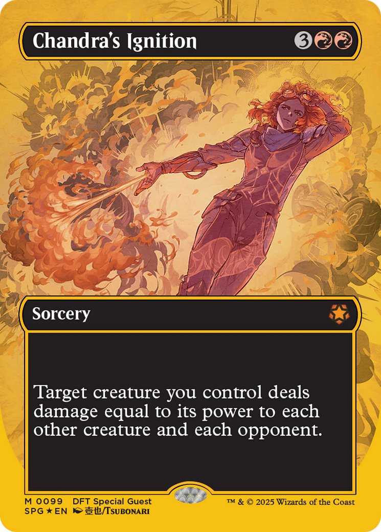 Chandra's Ignition (Borderless) (First-Place Foil) [Aetherdrift Special Guests] | Lots Moore NSW