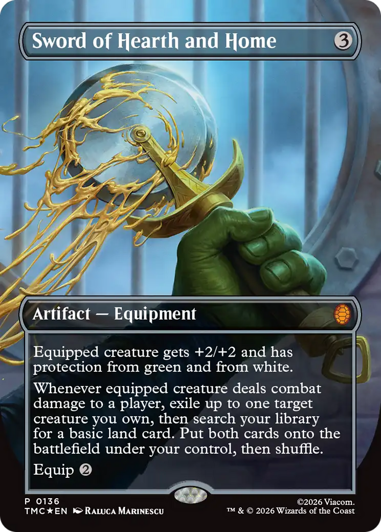 Sword of Hearth and Home (Borderless) [Teenage Mutant Ninja Turtles Promos] | Lots Moore NSW