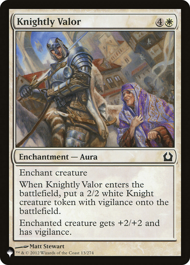 Knightly Valor [The List Reprints] | Lots Moore NSW