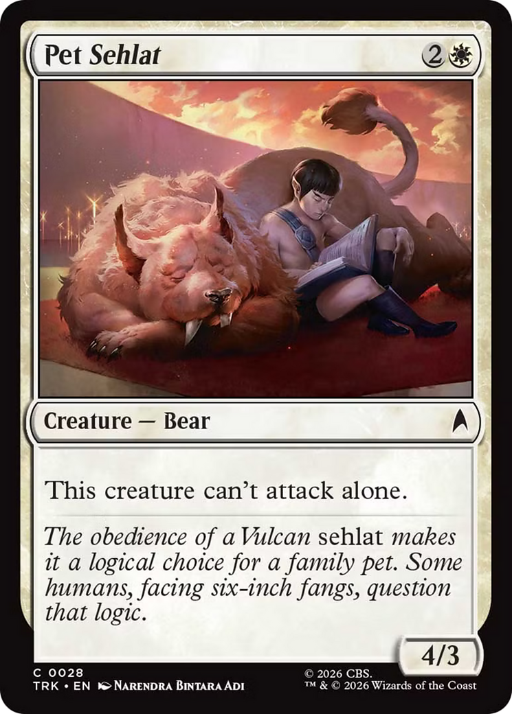 Pet Sehlat [Star Trek] | Lots Moore NSW