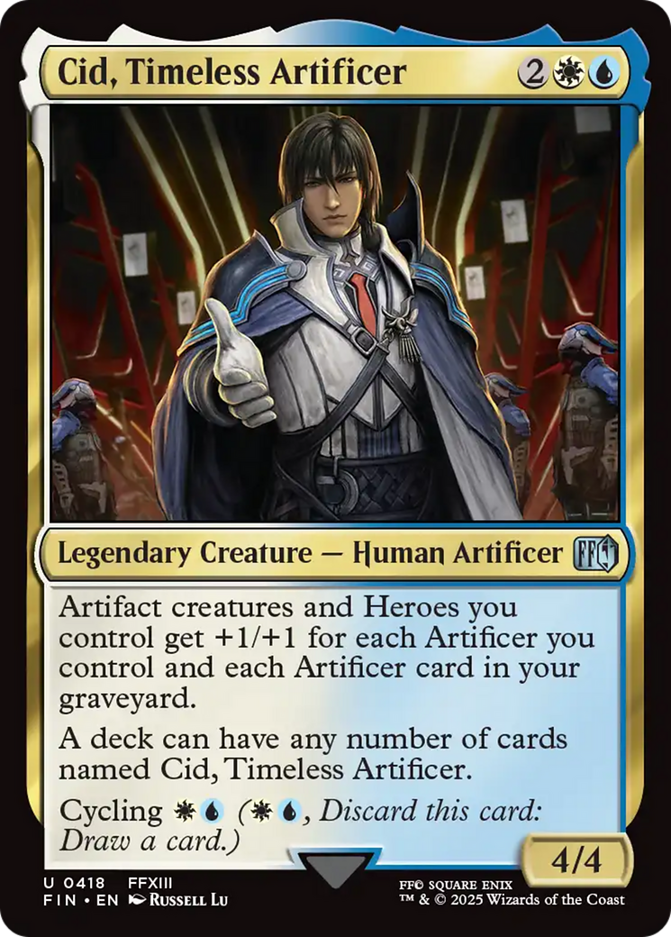 Cid, Timeless Artificer (0418) [FINAL FANTASY] | Lots Moore NSW