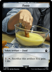 Human (0005) // Food (0026) Double-Sided Token [Doctor Who Tokens] | Lots Moore NSW
