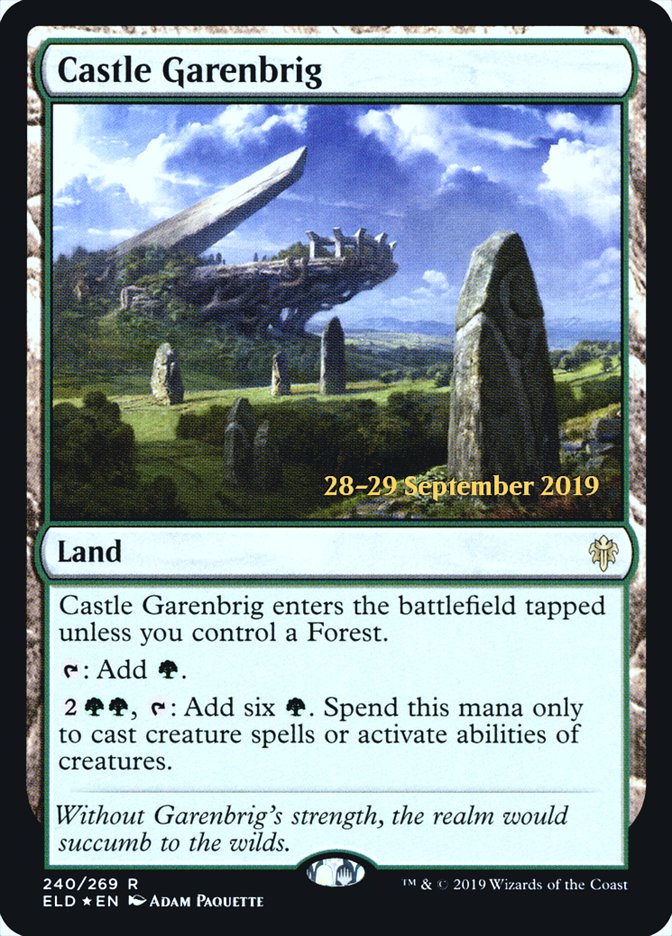 Castle Garenbrig [Throne of Eldraine Prerelease Promos] | Lots Moore NSW