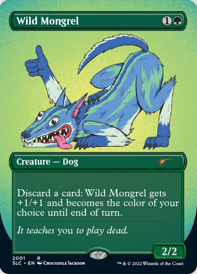 Wild Mongrel (Borderless) [Secret Lair Countdown Kit] | Lots Moore NSW