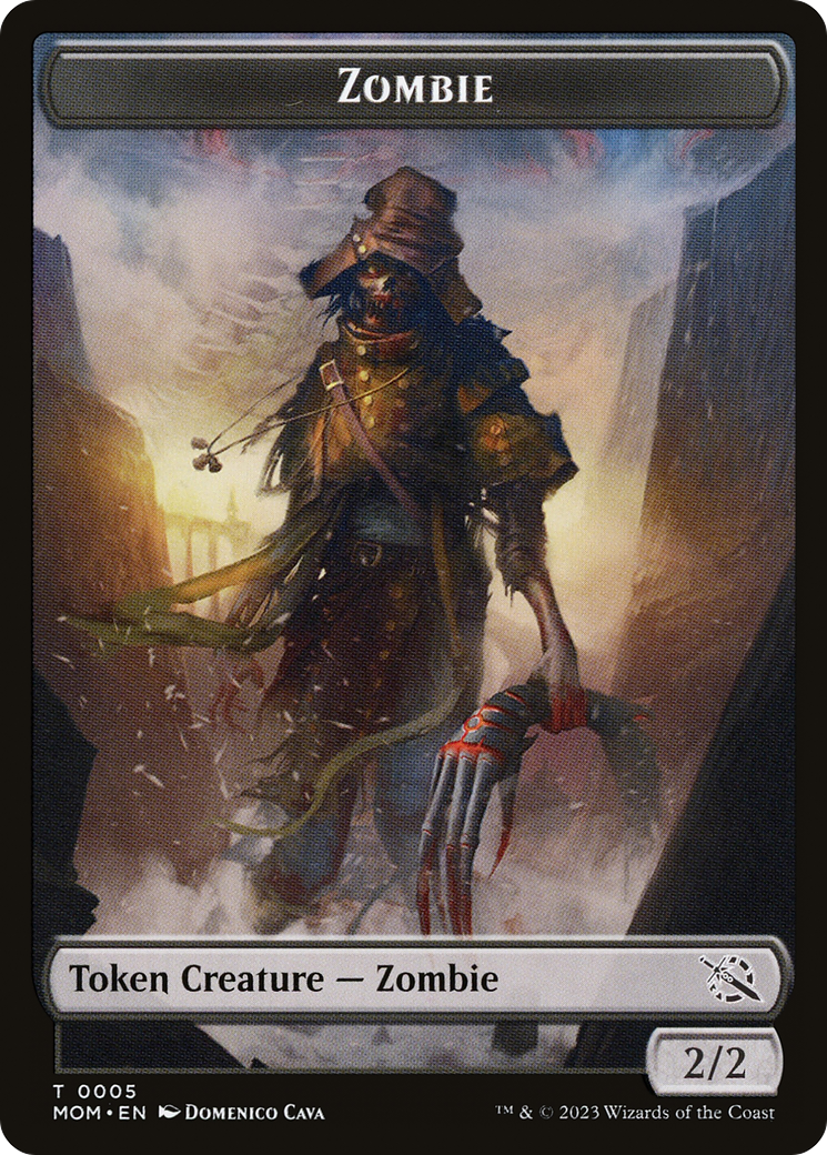 Elemental (02) // Zombie Double-Sided Token [March of the Machine Tokens] | Lots Moore NSW