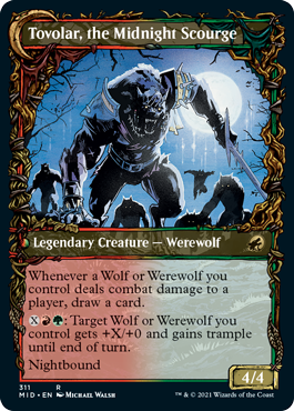 Tovolar, Dire Overlord // Tovolar, the Midnight Scourge (Showcase Equinox) [Innistrad: Midnight Hunt] | Lots Moore NSW