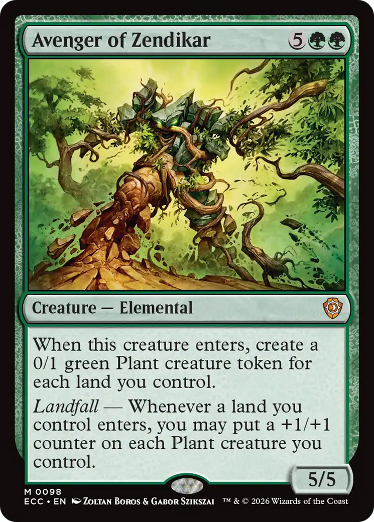 Avenger of Zendikar [Lorwyn Eclipsed Commander] | Lots Moore NSW