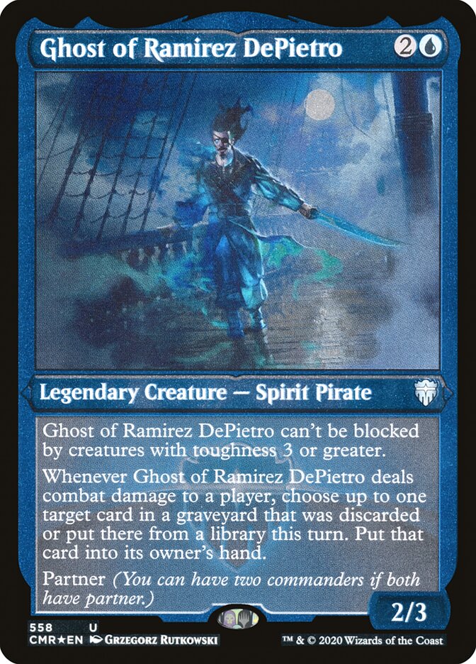 Ghost of Ramirez DePietro (Etched) [Commander Legends] | Lots Moore NSW