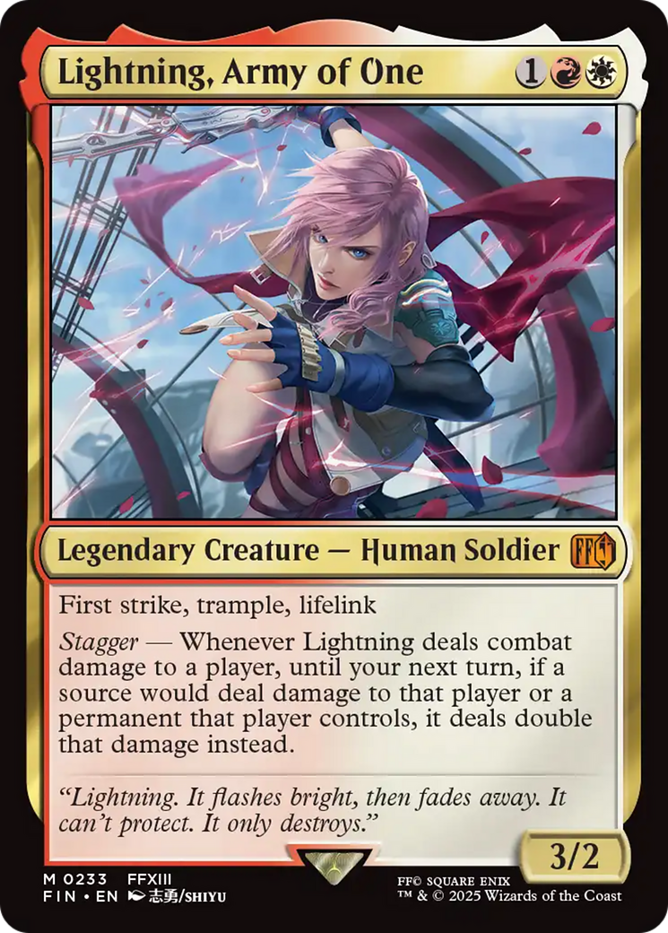 Lightning, Army of One [FINAL FANTASY] | Lots Moore NSW