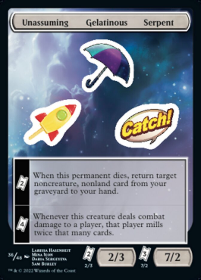 Unassuming Gelatinous Serpent [Unfinity Stickers] | Lots Moore NSW